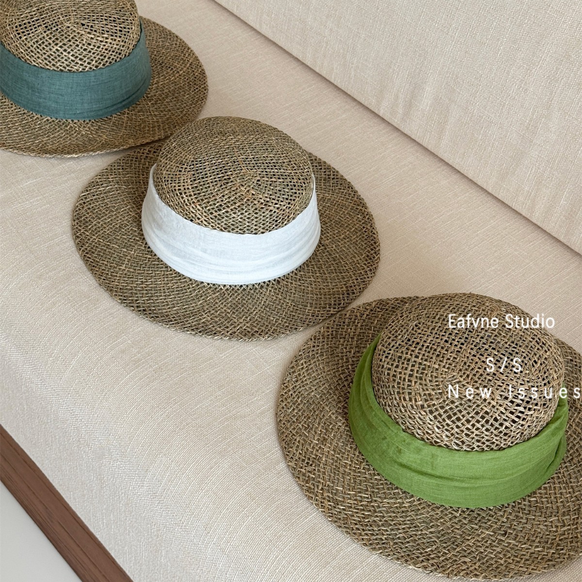 Yunnan Vacation Style Woven Straw Hat For Women - Flat Top Sun Hat For Beach Holidays - Thumbnail 4