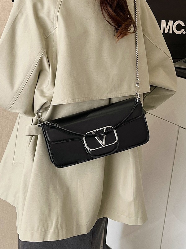 Bolso de mujer comercio exterior nuevo nicho de moda coreana bolso de mano de mano de lujo de alta calidad exquisita cadena de horno inclinado