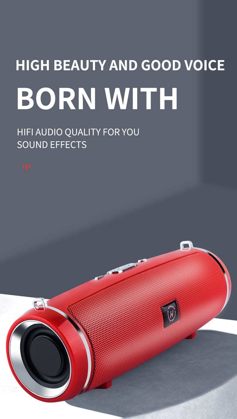 High-Fidelity 6D Surround Sound Dual Speaker Bluetooth Speaker - Portable with Long-Lasting Battery and Multiple Playback Modes_voghion.com