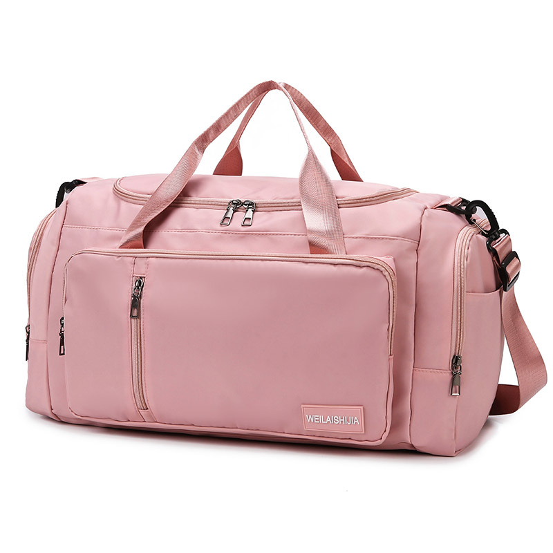 Bolsa de viaje multifuncional transfronteriza de hombro plegable de gran capacidad, bolsa de viaje corto, bolsa de equipaje independiente para zapatos, bolsa de fitness