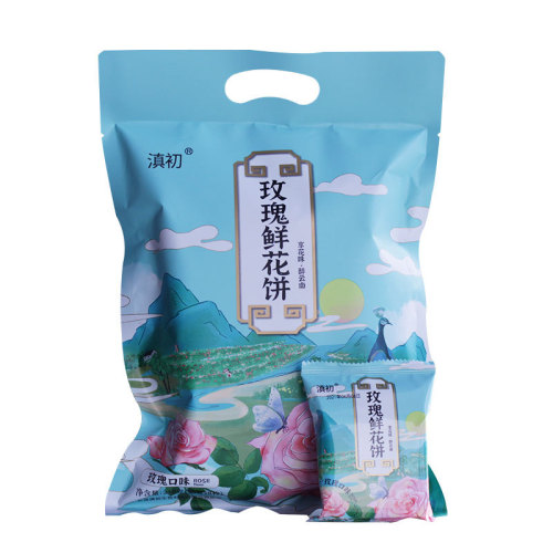 Yunnan specialty rose flower cake rose cake purple sweet potato matcha pastry internet celebrity snack 240g/bag wholesale delivery