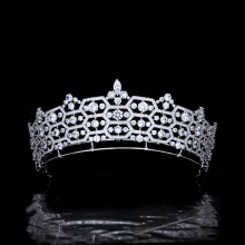 英国王室卡米拉王妃Greville Tiara锆石皇冠新娘结婚复古婚礼头饰