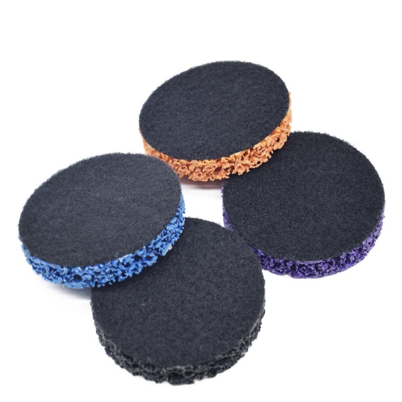 厂家直供黑金刚背绒植绒砂轮片除锈打磨片黑/蓝/紫/三色抛光机