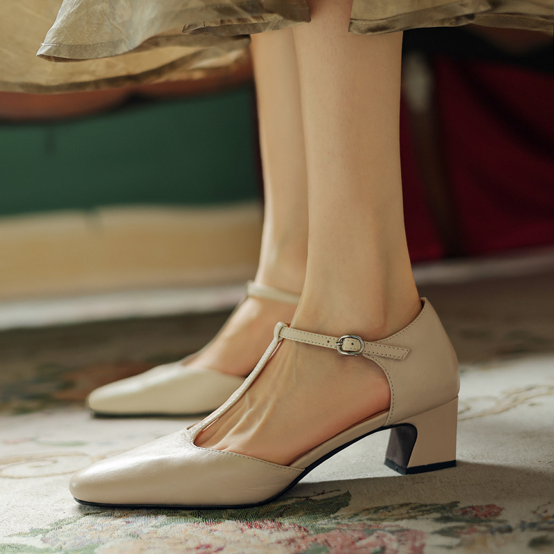 Retro Mary Jane shoes