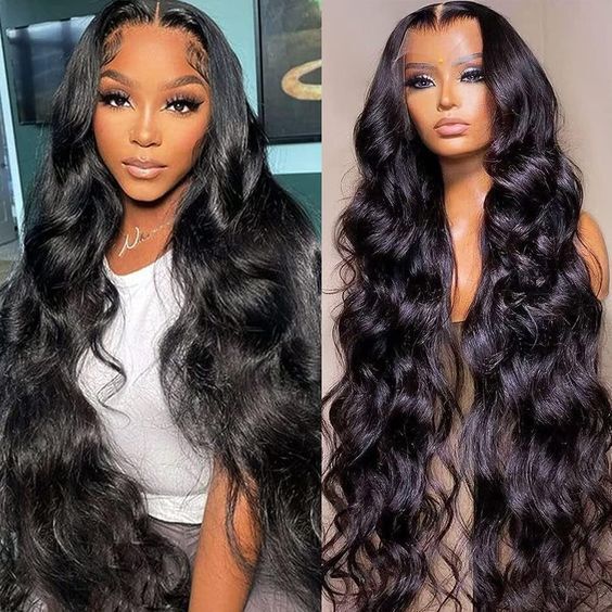 High density real human hair Body Wave 13x4 4x4 HD front lace real human hair wig head cover