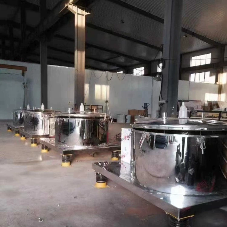 Подержанная подвесная сумка, плоская центрифуга из нержавеющей стали, центрифуга с плоским уплотнением 1250, полностью автоматический сепаратор