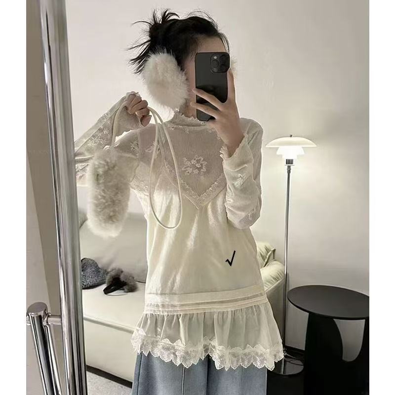 Spring New Style Elegant Moonlight Soft Gauze Korean Fashion Lace Lazy Style Jacquard Base Shirt Lace Camisole Set Spring New Style Elegant Moonlight Soft Gauze Korean Fashion Lace Lazy Style Jacquard Base Shirt Lace Camisole Set