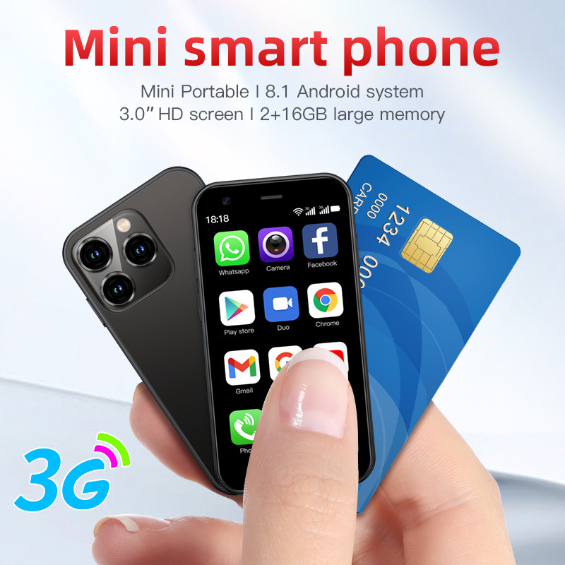 Cross-Border Popular Sano Xs15 Mini Smart Mobile Phone Wifi Bluetooth Internet 3g Network 3.0inch Screen
