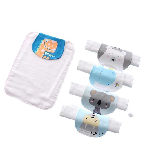 Sweat-absorbent towel for infants and toddlers 0-4 years old, Class A pure cotton six-layer gauze pad sling, sweat-absorbent and breathable baby pure cotton sweat-proof towel