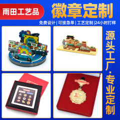 组合金属徽章定做 卡通动漫珐琅烤漆胸章勋章校徽纪念币徽章定制