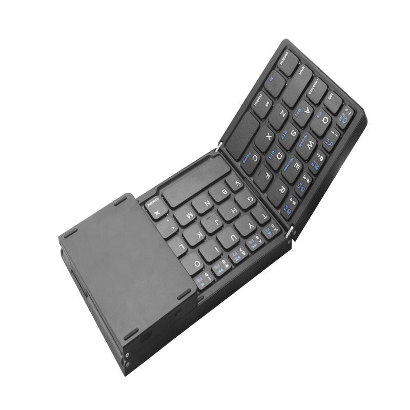 Foldable wireless bluetooth keyboard for ipad mobile phone tablet computer universal office portable keypad