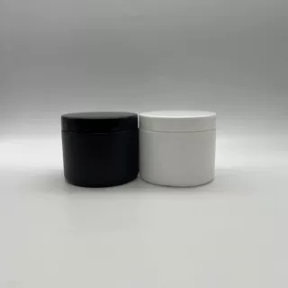 厂家供应400ml黑白HDPE食品级塑料罐 密封罐