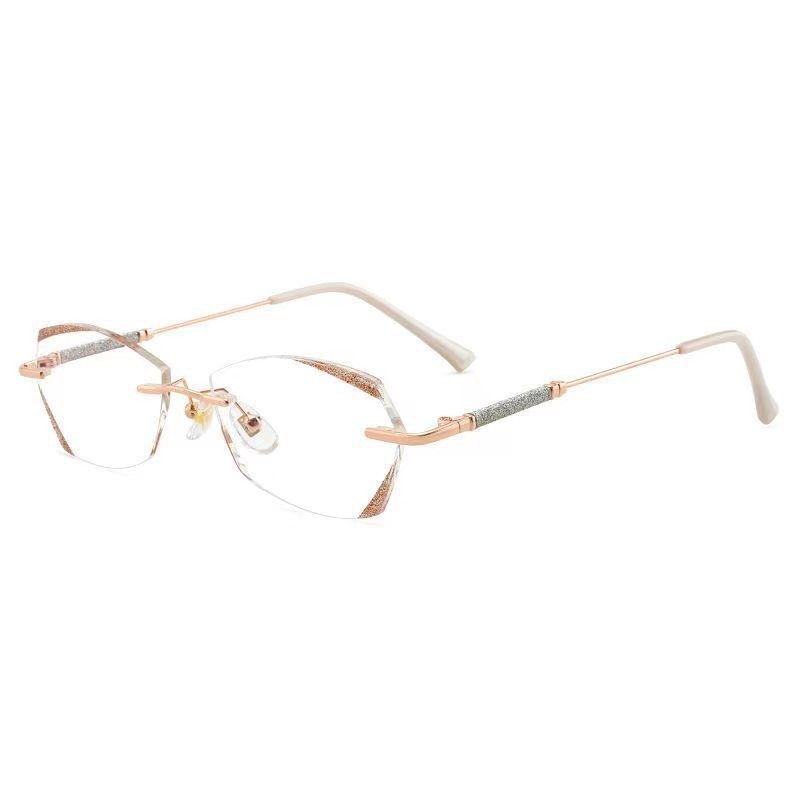 震え音の爆発金は枠なしで縁を切ってフラッシュ防止ブルーレイ老眼鏡hd老眼鏡ファッションは老眼鏡を着ている|undefined