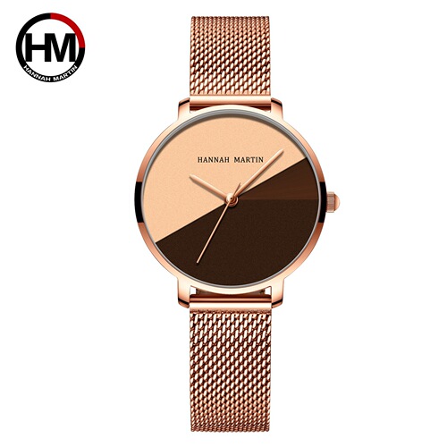 Nordic minimalist style scaleless Japanese quartz movement watch waterproof literary style fashion creative ladies watch