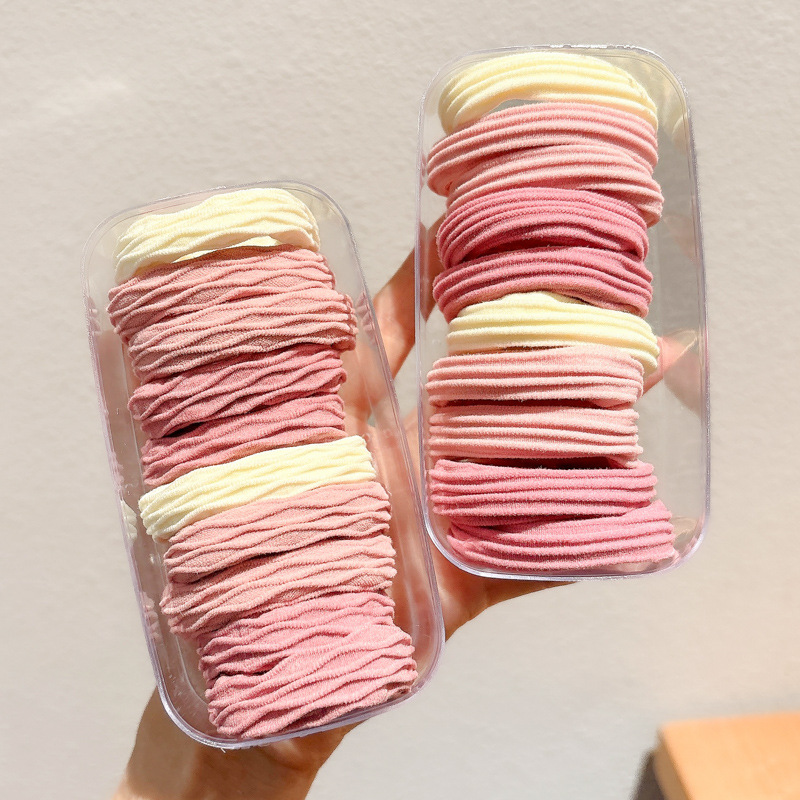 Cauda de caballo no colapsar anillo de cabello para mujeres de alta altura elástico anillo de cabello de correa duradero para adultos grueso y grueso cabeza de cabello