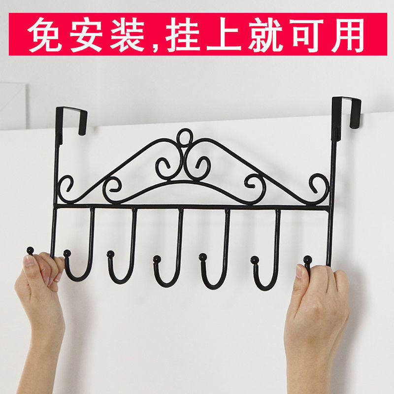 免打孔门后挂钩  墙上挂衣架门上挂架壁挂子无痕衣服帽衣钩一件|undefined