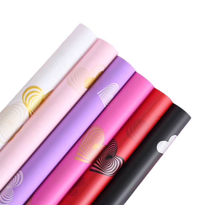 Huaxi Croatie amor papel de embalaje de flores de alta calidad papel de embalaje de flores diy impermeable florista papel de embalaje de flores