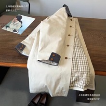 韩系2025秋冬新款加棉衣外套女巨好看的小个子加厚棉服中长款风衣