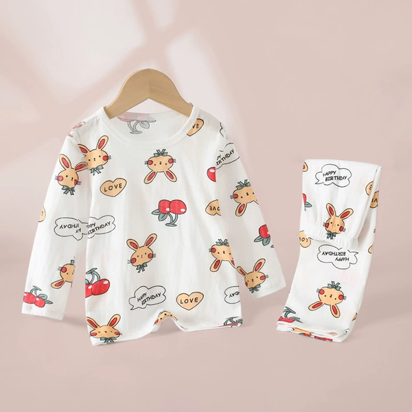 Titani Home Service-Cherry Rabbit (long-sleeved trousers)