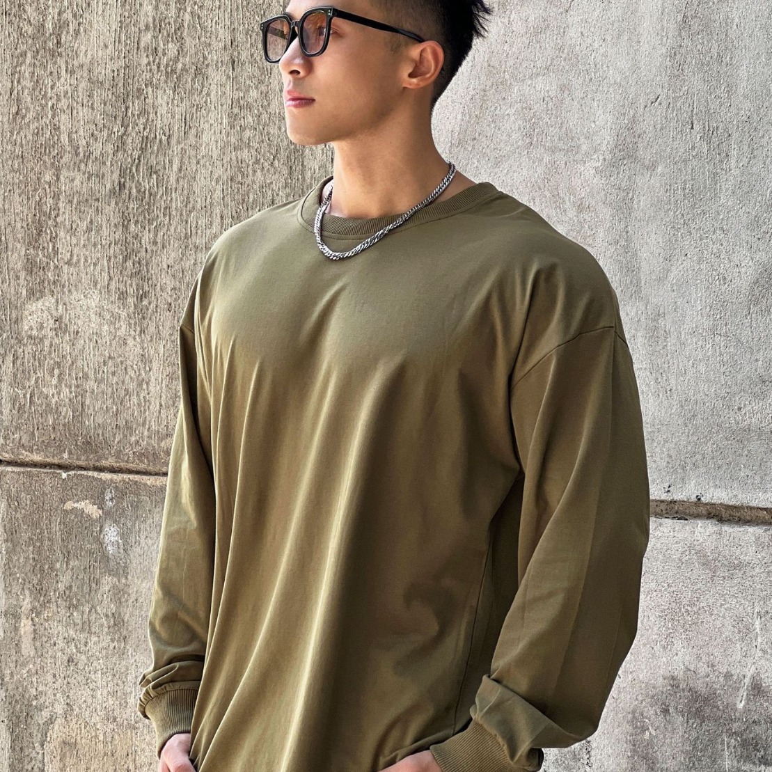Men's Trendy Loose Fitting Fitness Clothing Long Sleeved T-Shirts Casual Training Sportswear Pullovers Sweatshirts Thin_viptrois.com