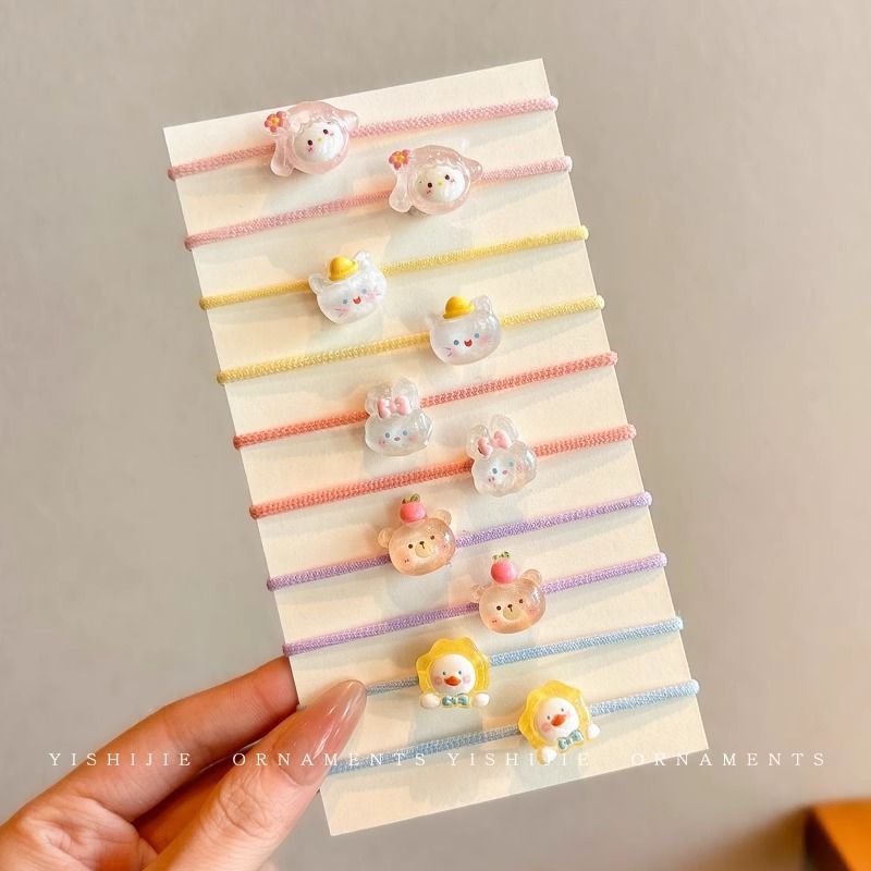 Bebé atado cabello de cabello niñas no lastimar cabello corda de goma anillo de cabello bebé tocado de cabello adorable para niños mujeres