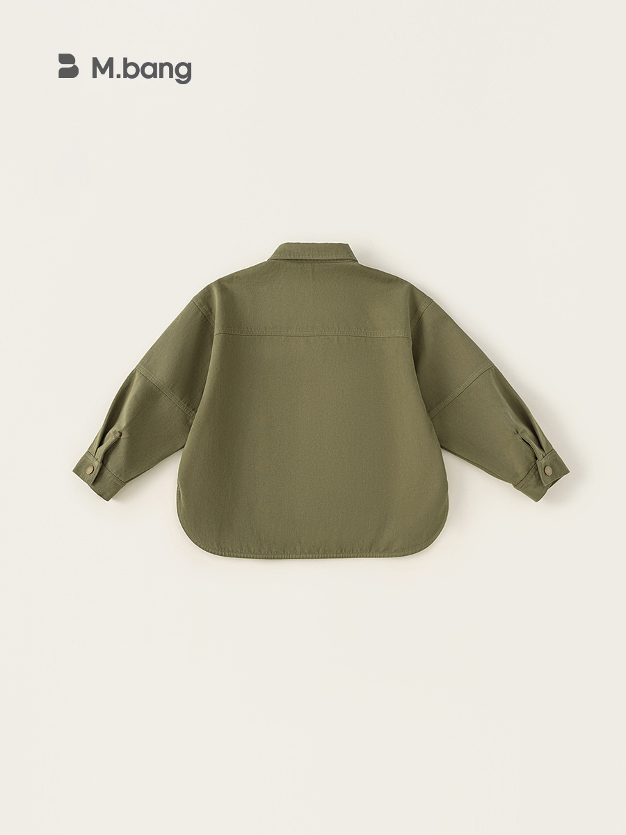 Yoobao ropa infantil para niños de otoño 2025 nueva chaqueta infantil primavera y otoño abrigo casual camisa de manga larga retro