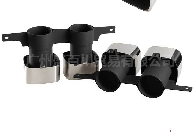 Suitable for factory direct sales Alfa square mouth tail mouth modification Alpha stainless steel car tail throat exhaust pipe