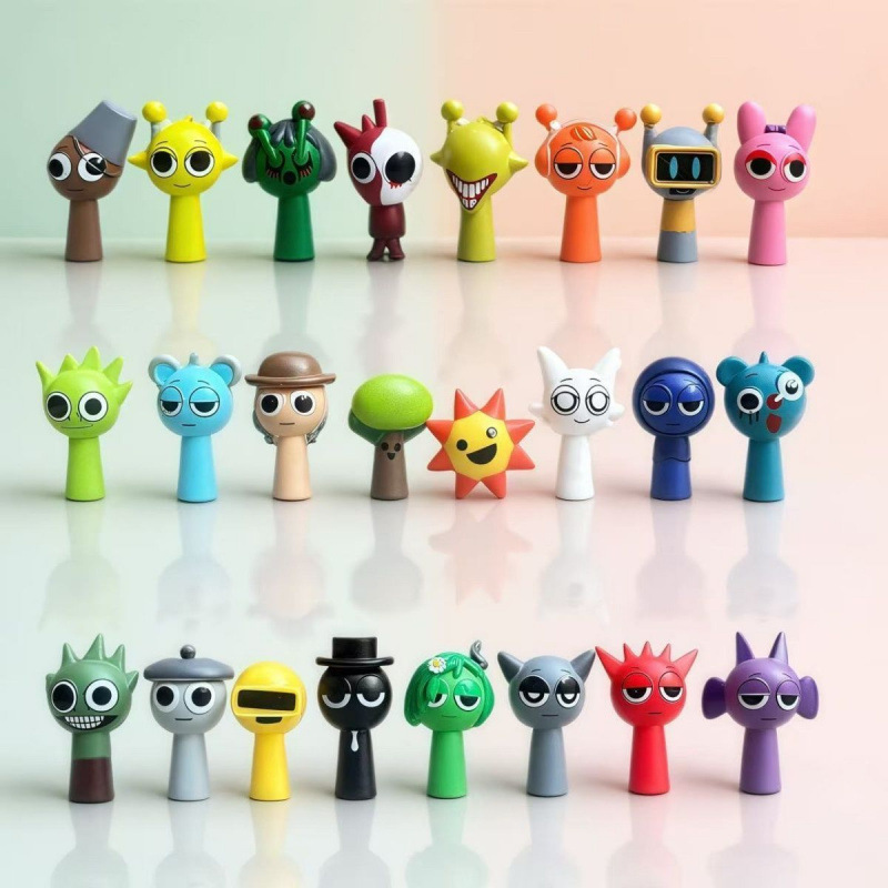 リズムボックススプリントスキーフィギュア音楽ボックスゲーム周辺モデルぬいぐるみ子供玩具フルセットプレゼント|undefined