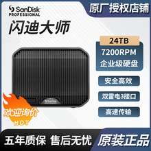 适用闪迪大师极锐24TB企业桌面移动硬盘2盘位磁盘阵列SDPHH2H024T