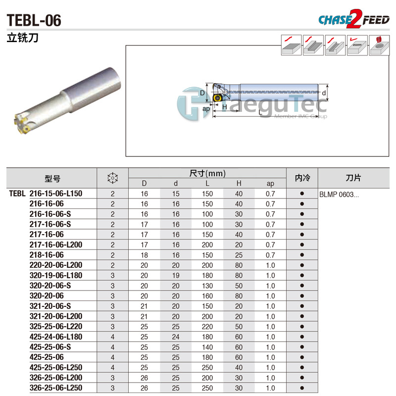 特固克刀杆TEBL 432-32-09-L160/L220 TEBL 325-25-09-L200拍前询
