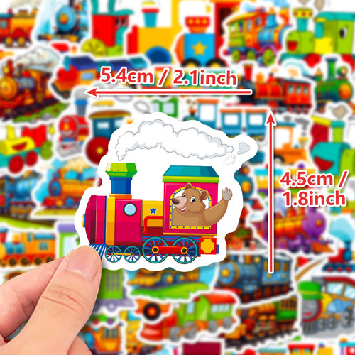 50 Train Headcross Border Hot Selling Guitar Notebook Sticker Self DIY Waterproof Journal Decor Sticker