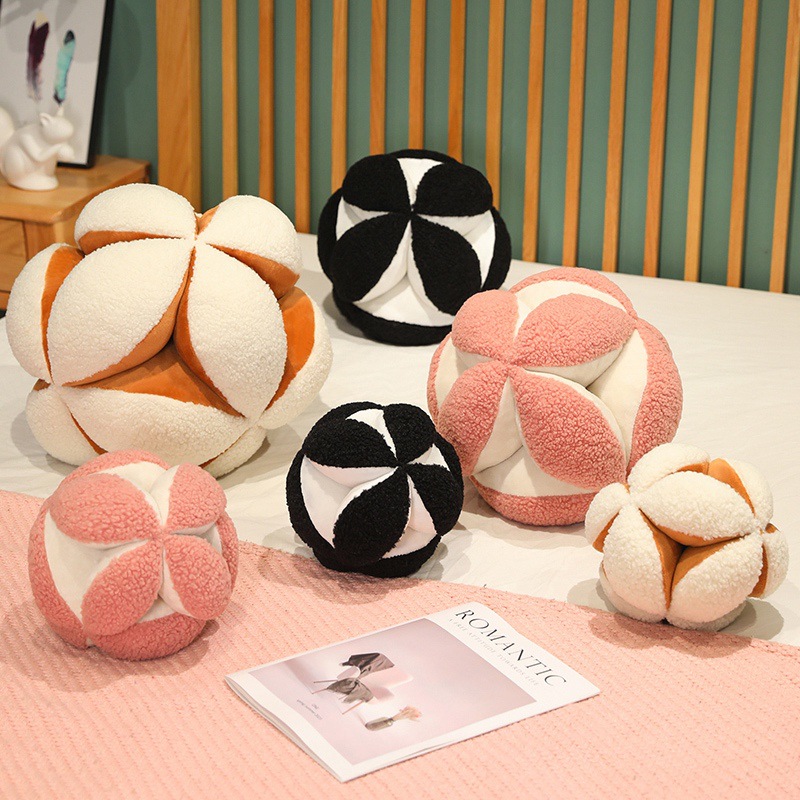 Living Room Sofa Ins Cushion Modern Simple Hydrangea Pillow New Chinese Heterosexual Round Ball Pillow Soft Pillow