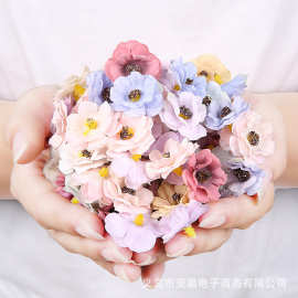 假花 三层雏菊花头仿真花高级感逼真diy材料头饰帽子装饰婚庆用花