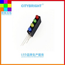 LEDָʾ�����Ŀ�4�ƺ�F3MM�ޱߺ췢���̷����������Ʒ���ɫ������