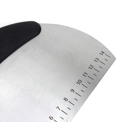Stainless steel graduated flour dough semicircular cutter cream scraper cutter cake baking scraper