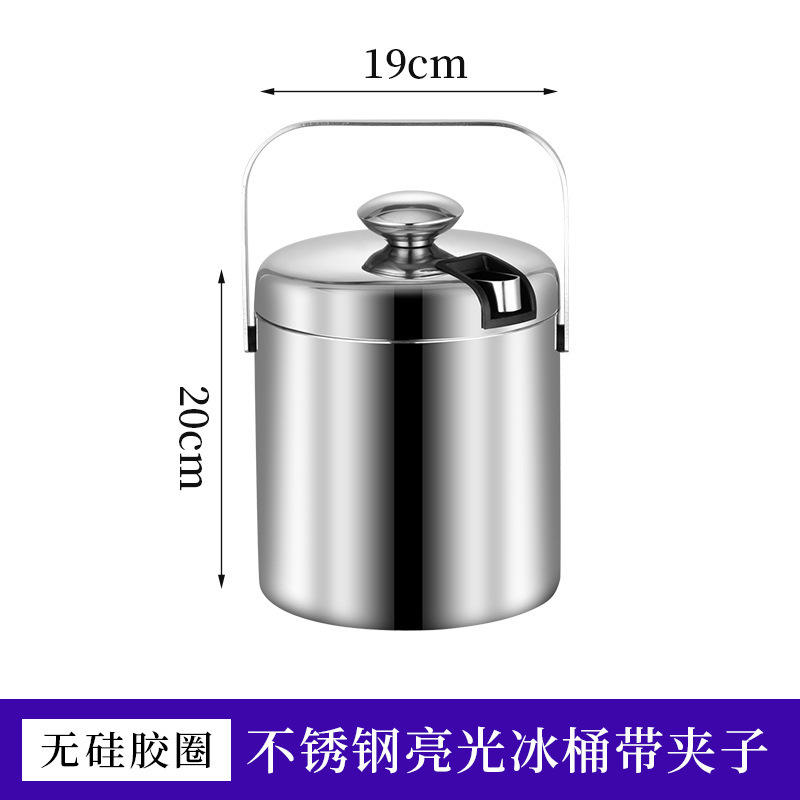 304 acero inoxidable de doble capa barril de hielo portátil al aire libre barril de música barril de cerveza fría barril de champán vino tinto