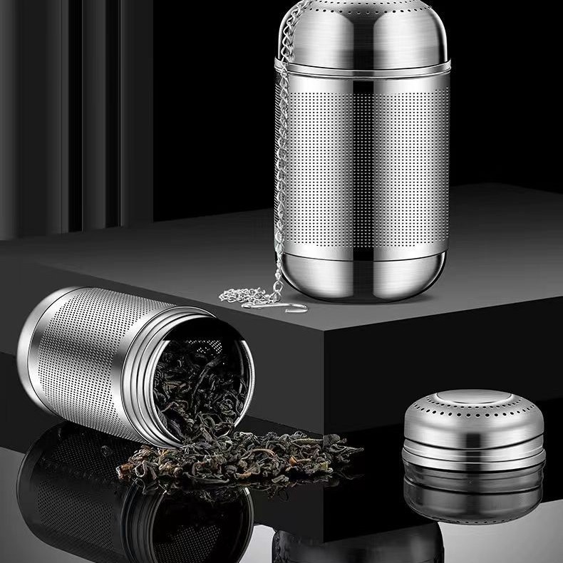 Filtro de té con fugas de té de acero inoxidable 304, filtro de té, artefacto de té, bola de té de flores, almacén de té, separador de agua de té