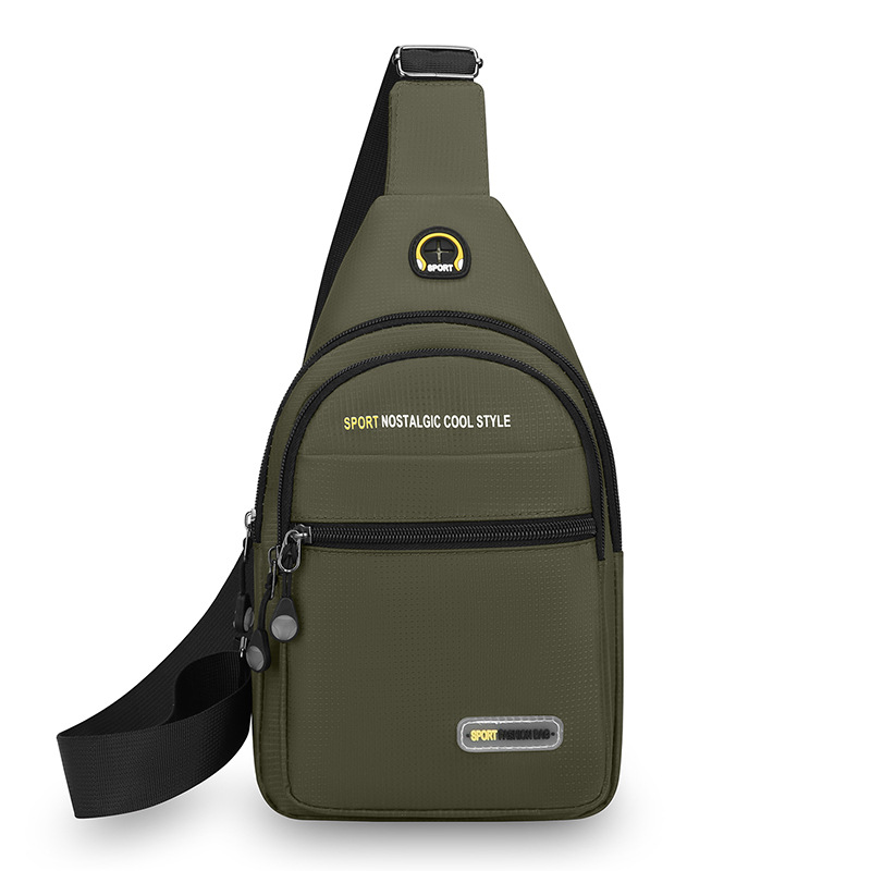 Bolso de pecho de moda moda nuevo hombre bolso de hombro casual portátil al aire libre bolso de viaje de bicicleta