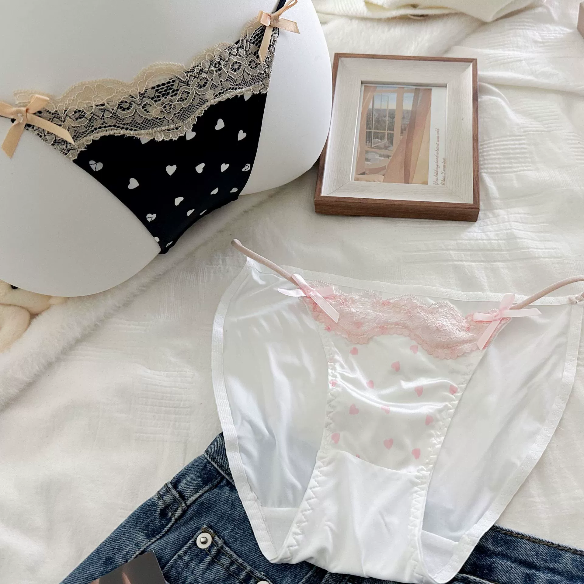  sexy silk cotton pants, french style, thin strap