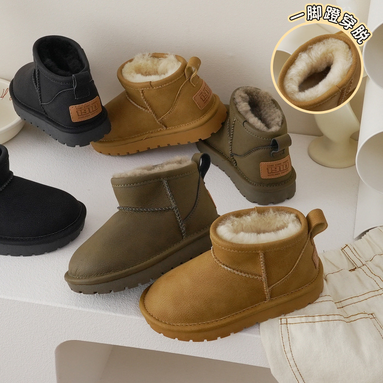 1910 Medieval Series Snow Boots [Anti-Dirt Fur] Autumn/Winter Unisex Children's Thick Wool Warm One-Piece 239013