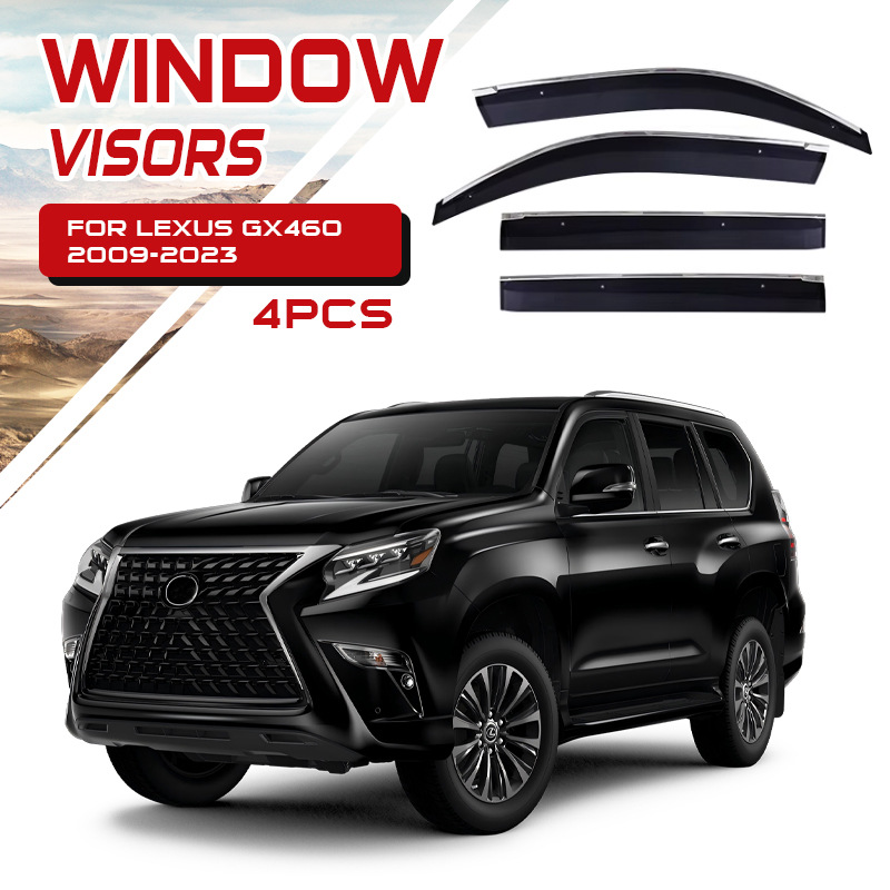 Visera para Ventana de Coche, Protector de Lluvia, Compatible con Lexus LX600 LX700 LX570 GX400 460