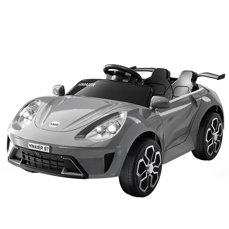 Carro eléctrico para niños, coche de juguete de control remoto de cuatro ruedas para niños y niñas, coche eléctrico recargable inteligente para niños image 6