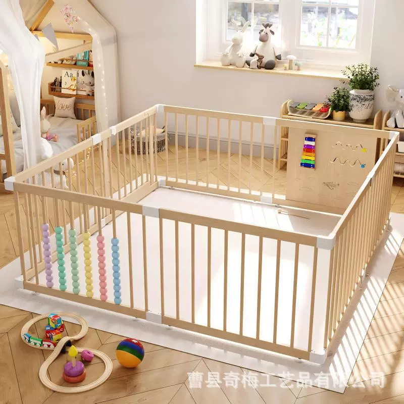 Трансграничный новый домашний детский ползучий бар массивный деревянный детский забор европейский складной детский игровой ограждение