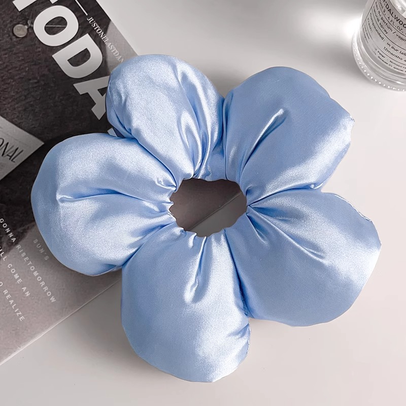 Coreano super grande encaje intestino anillo de cabello para mujeres de alta calidad elástica correa de goma duradera toallas cuadradas para cabello