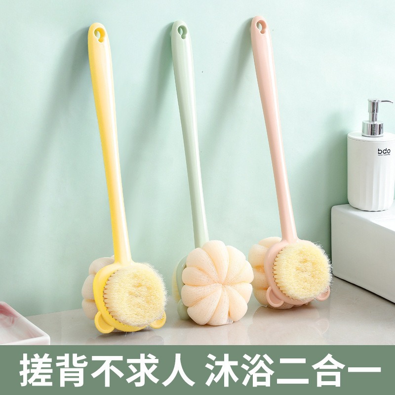 cepillo de baño, cepillo de mango largo, cepillo de pelo suave, cepillo de baño de doble cara, cepillo de barro, cepillo de espalda para eliminar la ceniza.