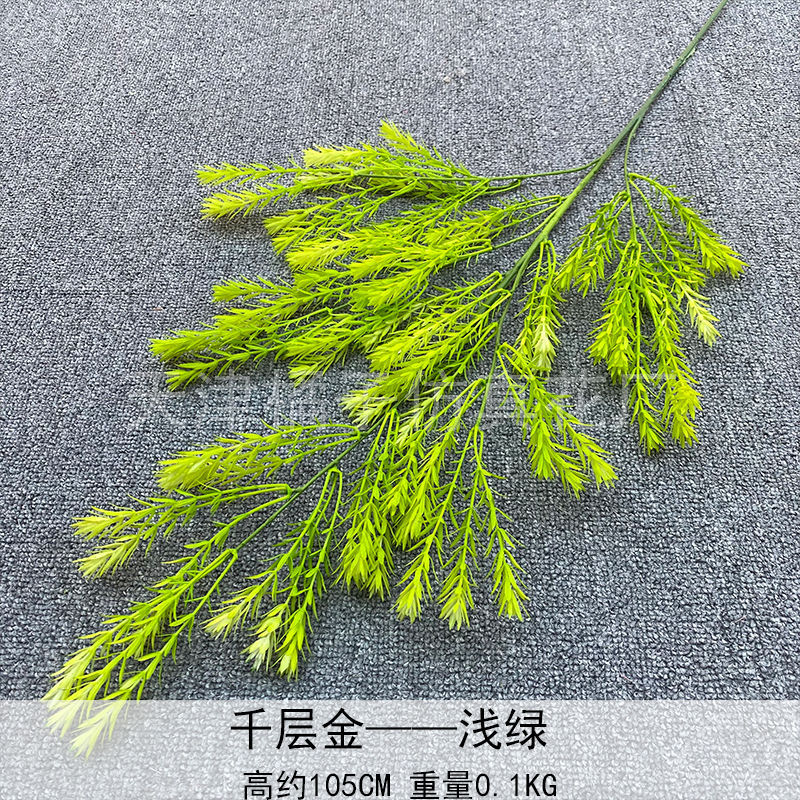 Flores de boda de alta calidad de flores de madera verde de bambú y lirio de pino masson de alta calidad