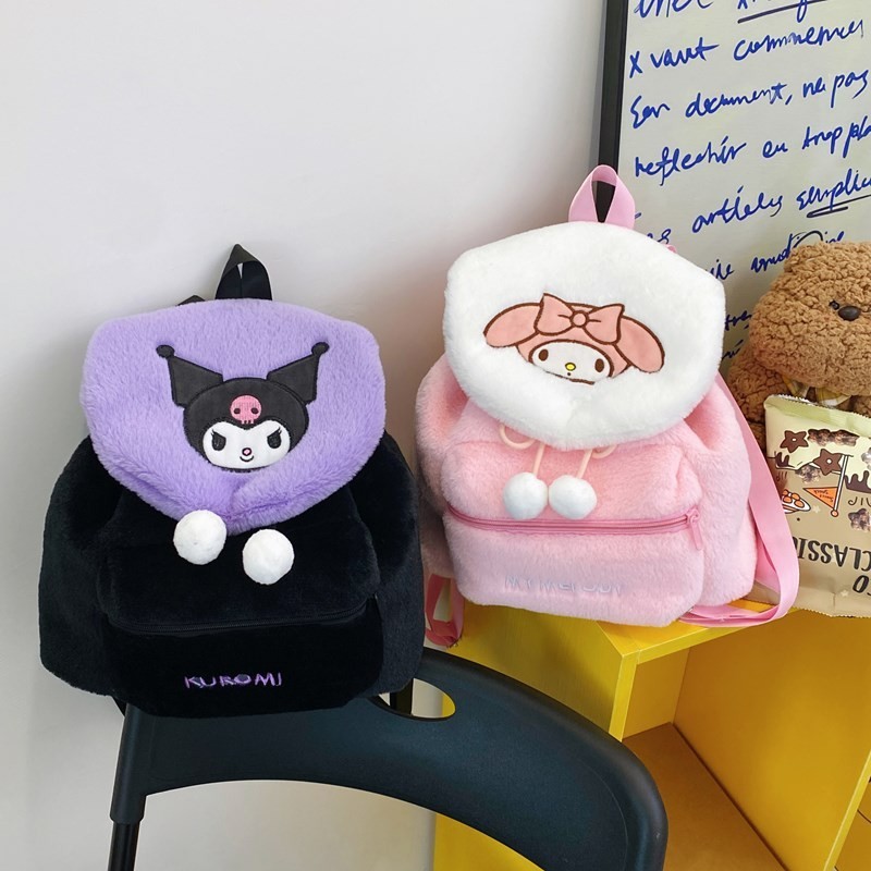 可爱い日系刺繍クロミメッティぬいぐるみリュックサック学生大容量リュックサックソフト妹かばんins|undefined