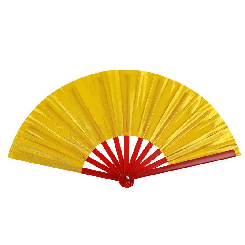 Ventilador de estilo chino Kung Fu ventilador sonido ventilador niños adultos artes marciales ventilador rojo rendimiento cuadrado fitness danza ventilador