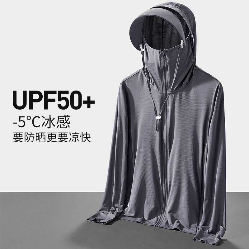 Chaqueta de Protección Solar con Sensación de Hielo para Hombre y Mujer Transpirable para Pesca image 4