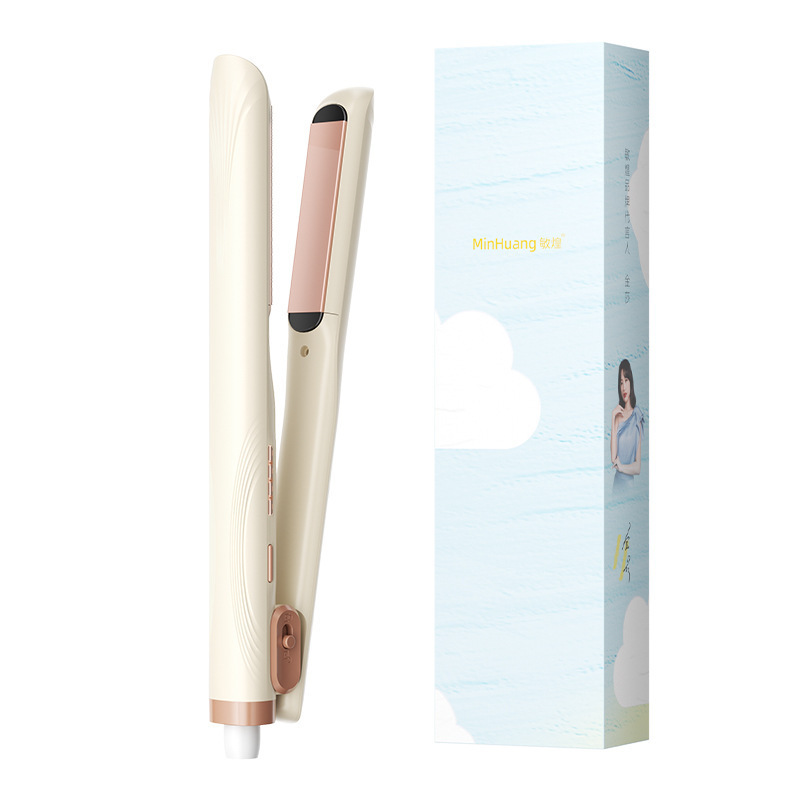 敏煌负离子直板夹小型插电直发刘海直发器夹板直卷两用直温度显示|undefined